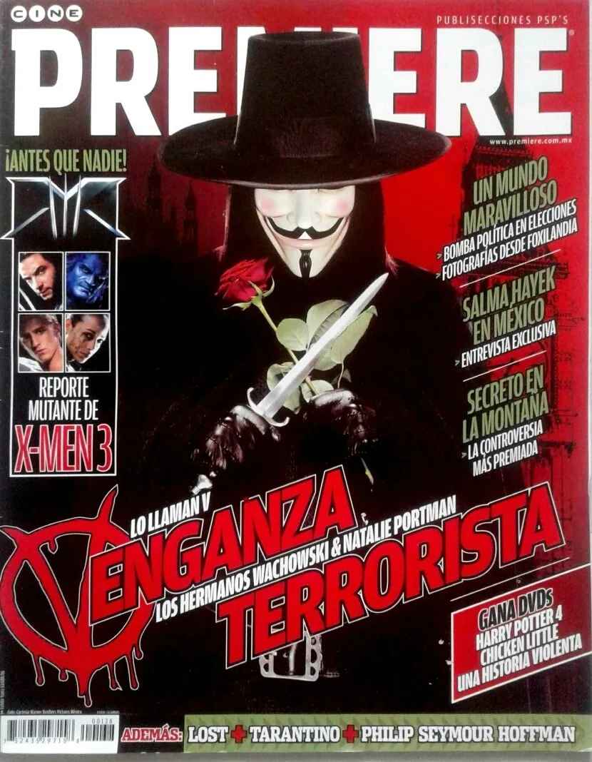 CINE PREMIERE magazine side cover Issue 138  March 2006