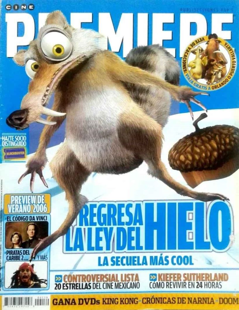 CINE PREMIERE magazine side cover Issue 139  April 2006