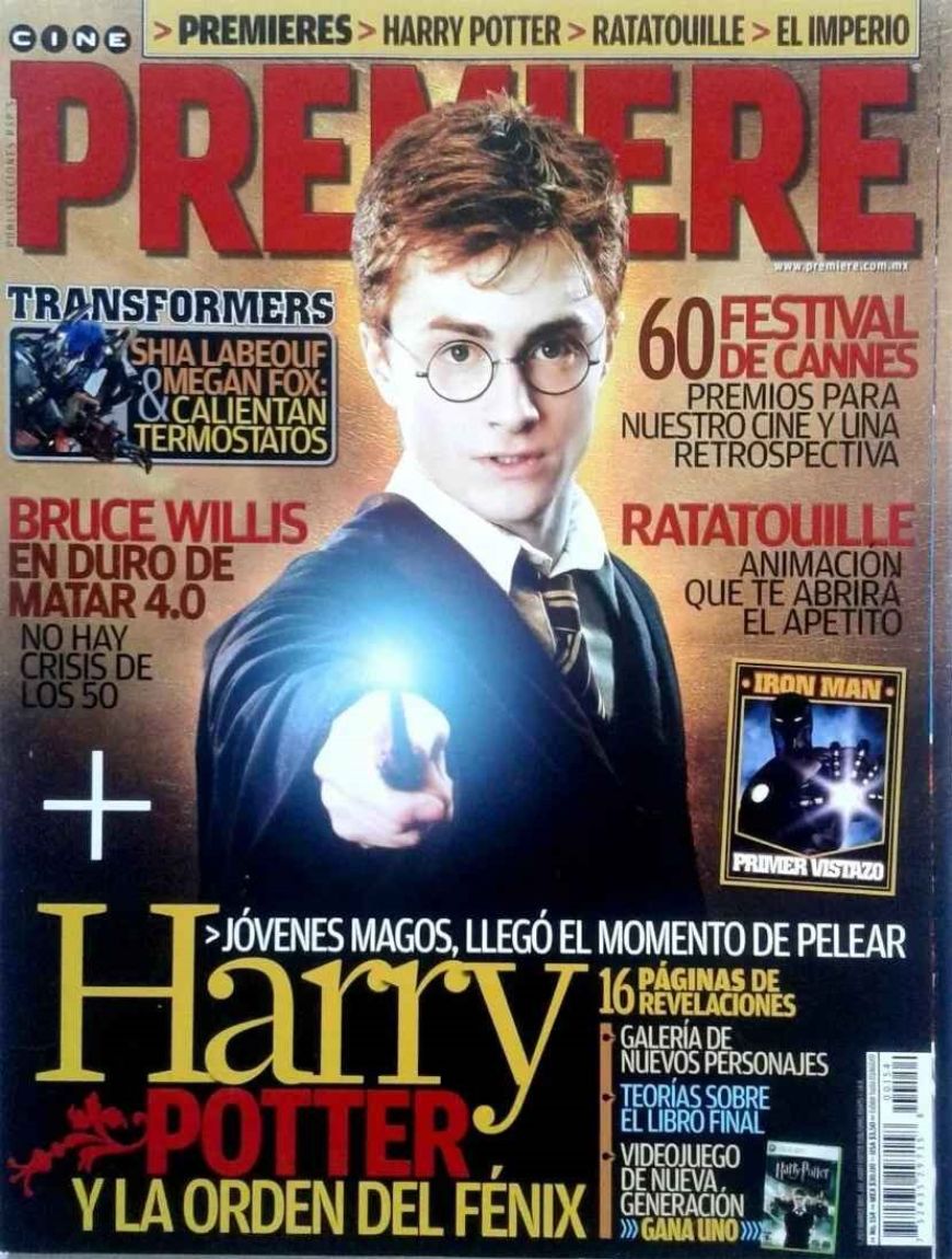 CINE PREMIERE magazine side cover Issue 154  July 2007
