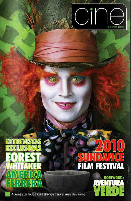 CINE PUERTO RICO magazine side cover Issue 4 March 2010
