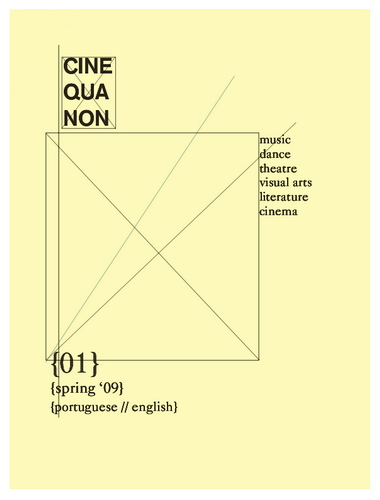 CINE QUA NON magazine side cover Spring 2009