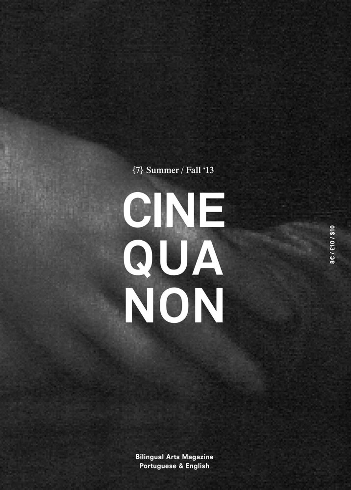 CINE QUA NON magazine side cover Issue 7 Summer/Fall 2013