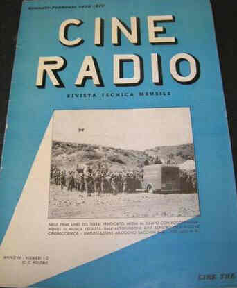 CINE RADIO magazine side cover January/February 1936