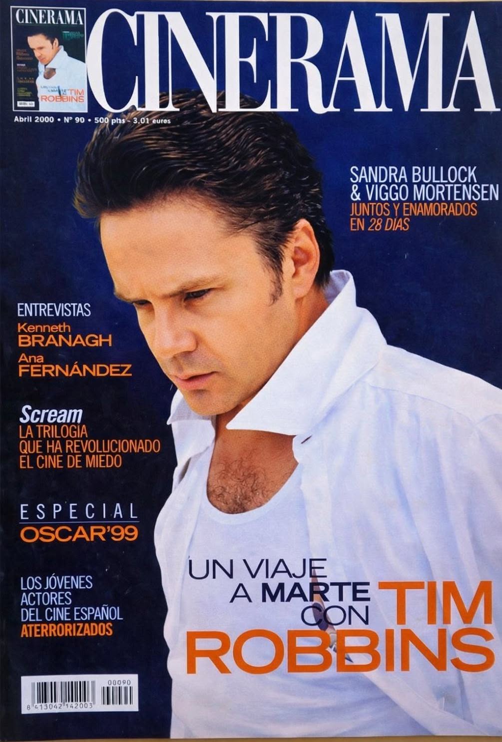 CINERAMA magazine side cover Issue 90 April 2000