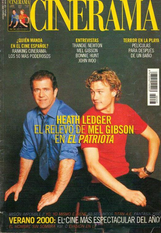 CINERAMA magazine side cover Issue 93 July/August 2000