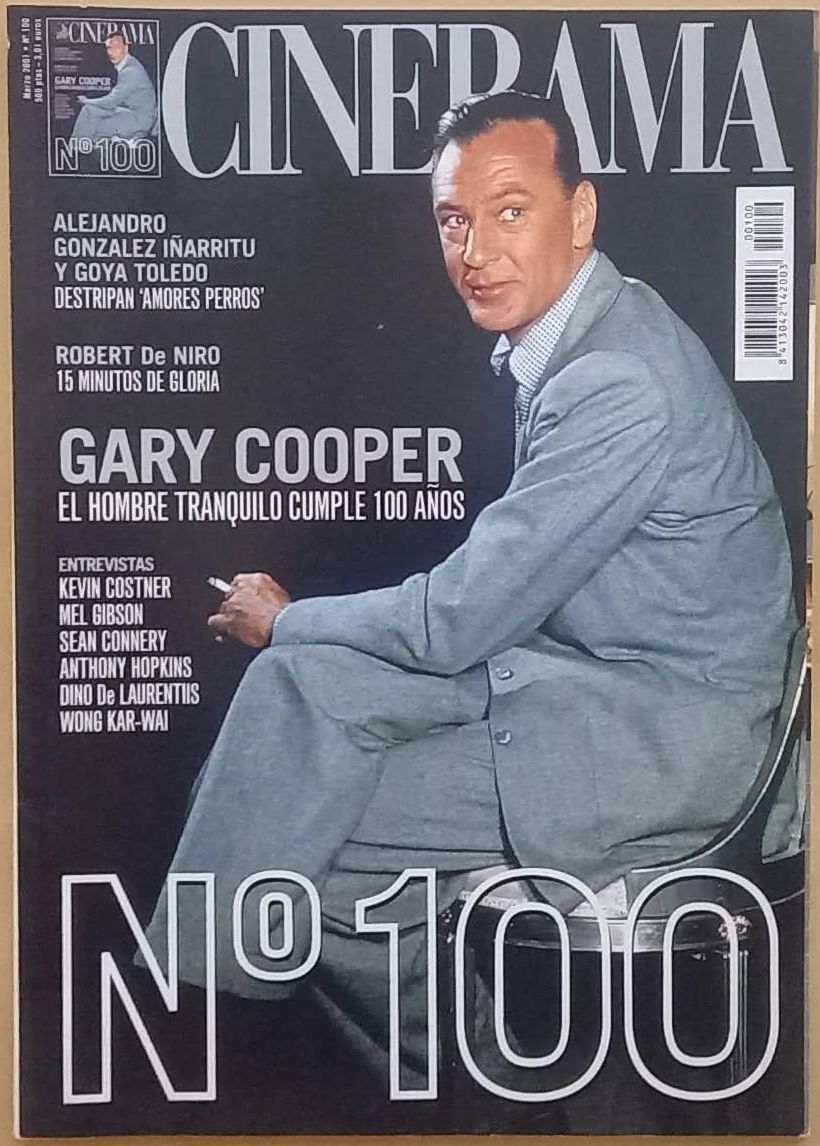 CINERAMA magazine side cover Issue 100  March 2001