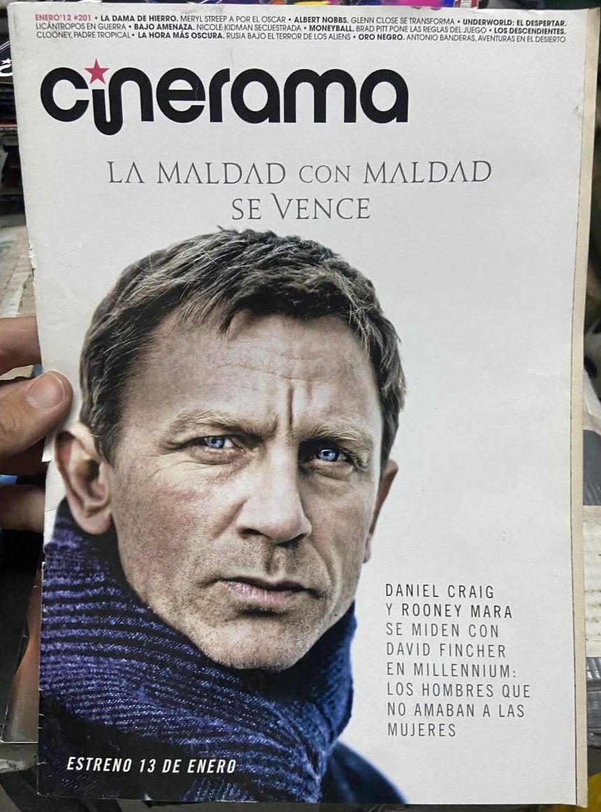 CINERAMA (2000S) magazine side cover Issue 201  January 2012