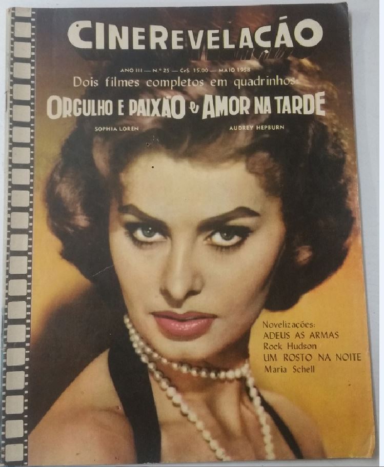 CINEREVELACAO magazine side cover Issue 25 May 1958