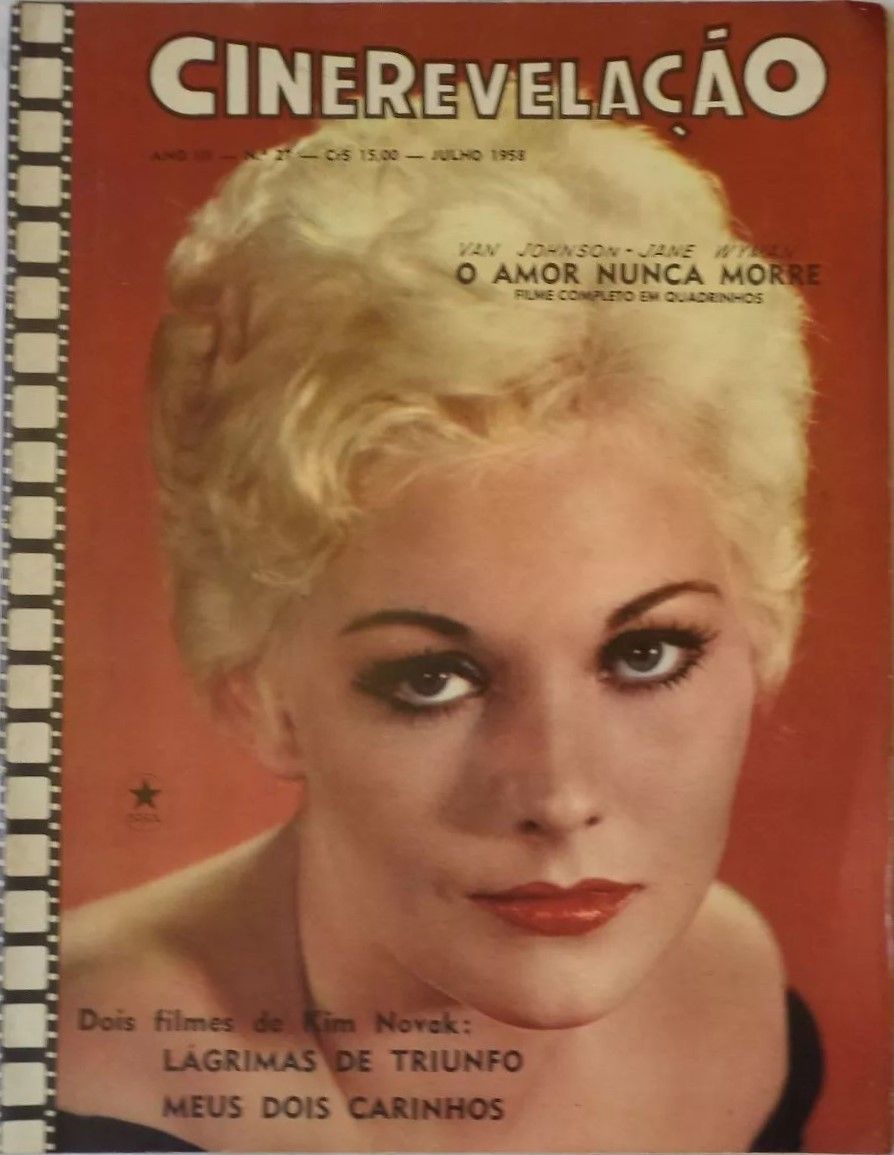 CINEREVELACAO magazine side cover Issue 27 July 1958