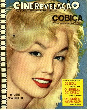 CINEREVELACAO magazine side cover Issue 31 November 1958