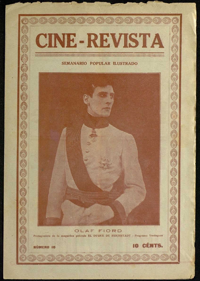 CINE-REVISTA magazine side cover Issue 10 19 November 1921