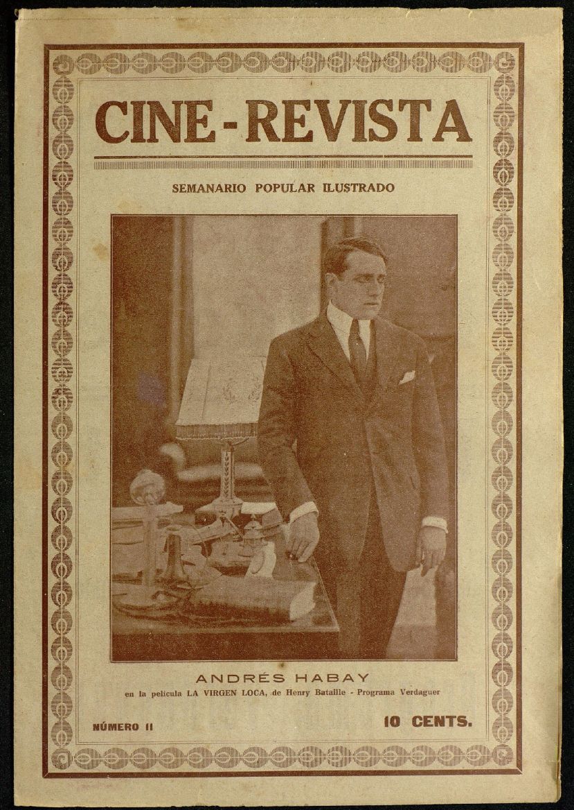 CINE-REVISTA magazine side cover Issue 11 28 November 1921