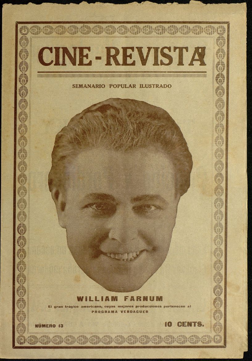 CINE-REVISTA magazine side cover Issue 13 9 December 1921