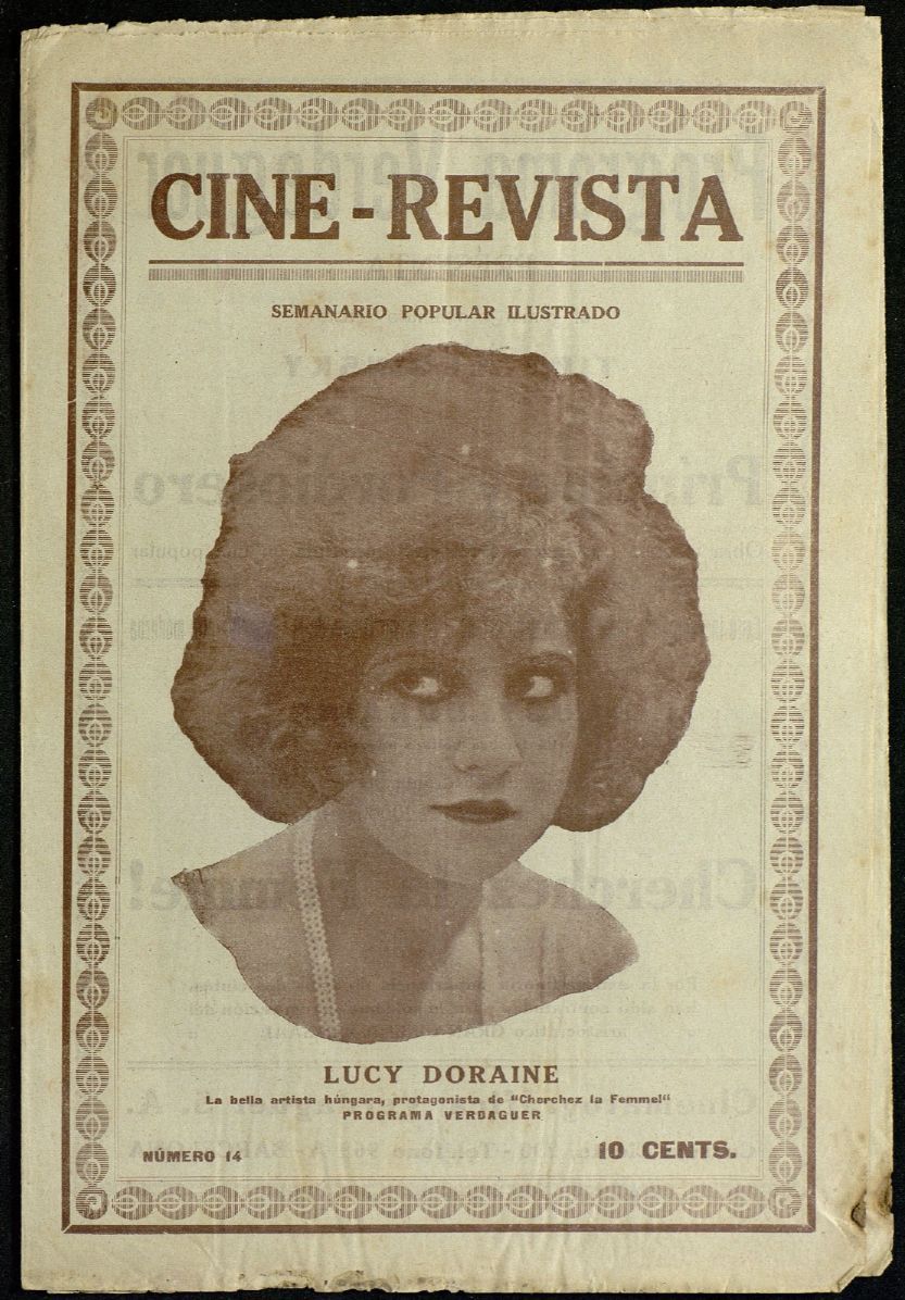 CINE-REVISTA magazine side cover Issue 14 17 December 1921