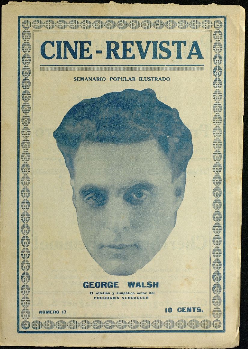 CINE-REVISTA magazine side cover Issue 17 7 January 1922