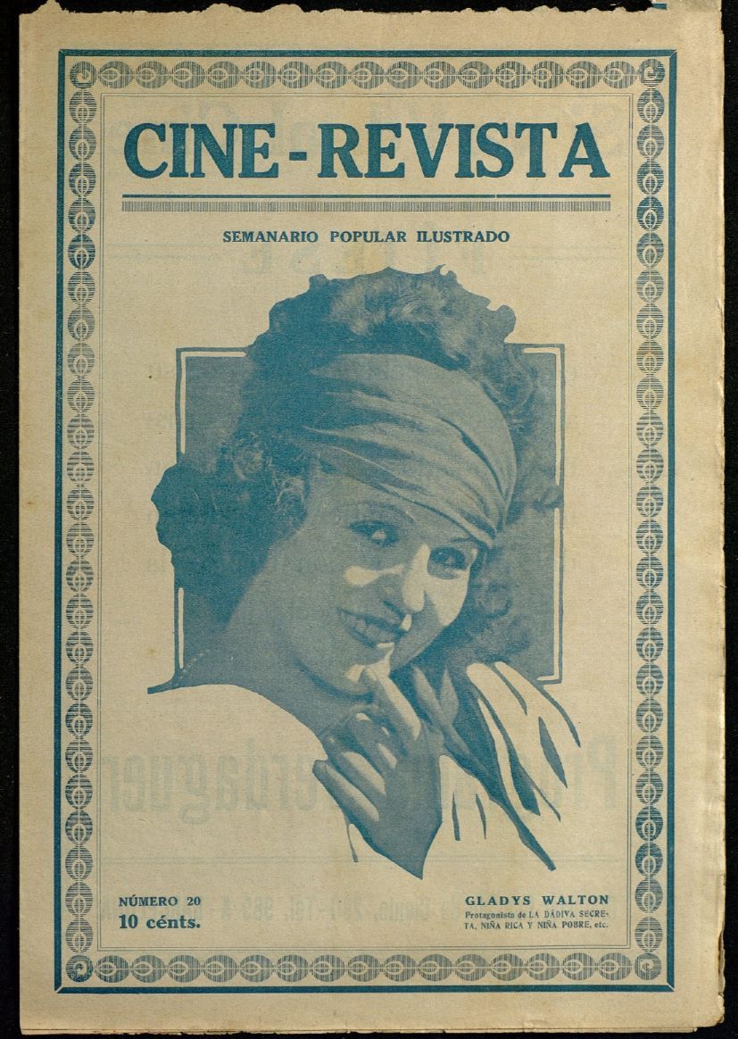 CINE-REVISTA magazine side cover Issue 20 28 January 1922