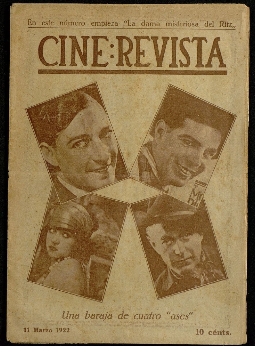 CINE-REVISTA magazine side cover Issue 25 11 March 1922