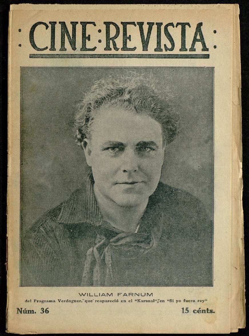 CINE-REVISTA magazine side cover Issue 36 27 May 1922