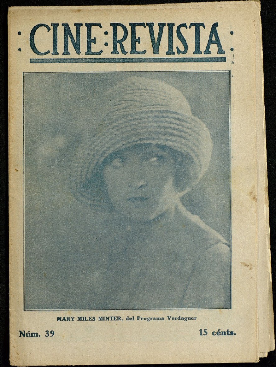 CINE-REVISTA magazine side cover Issue 39 17 June 1922