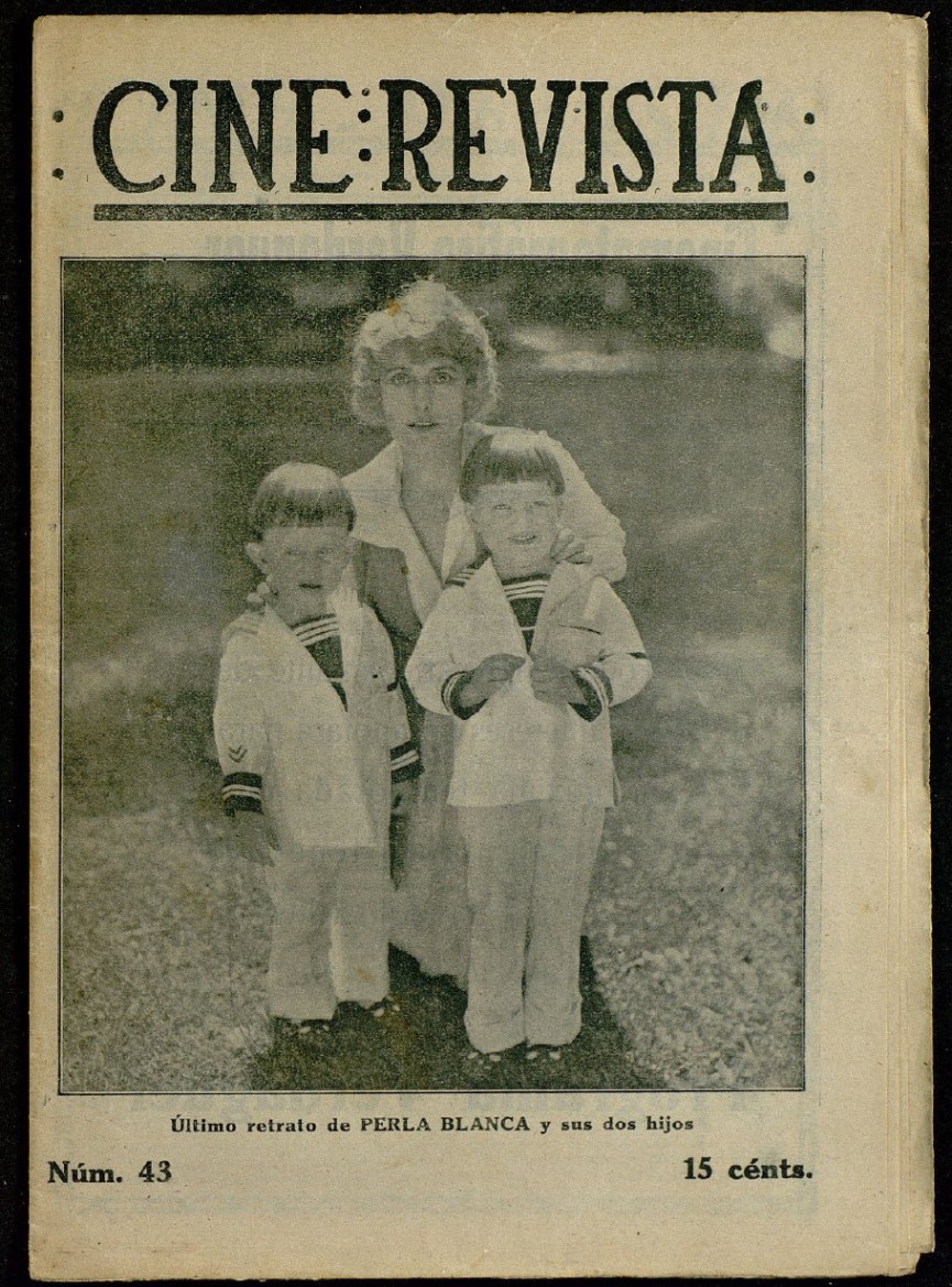 CINE-REVISTA magazine side cover Issue 43 15 July 1922