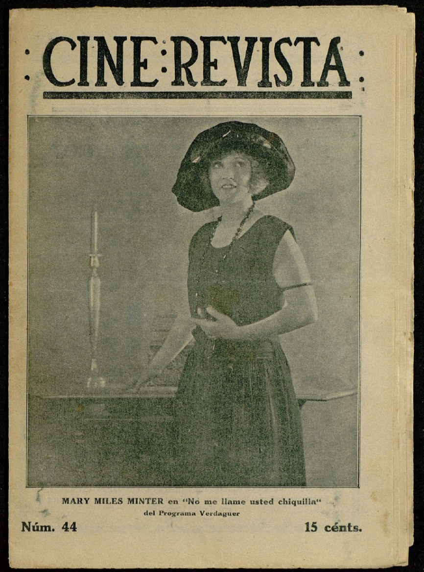 CINE-REVISTA magazine side cover Issue 44 22 July 1922