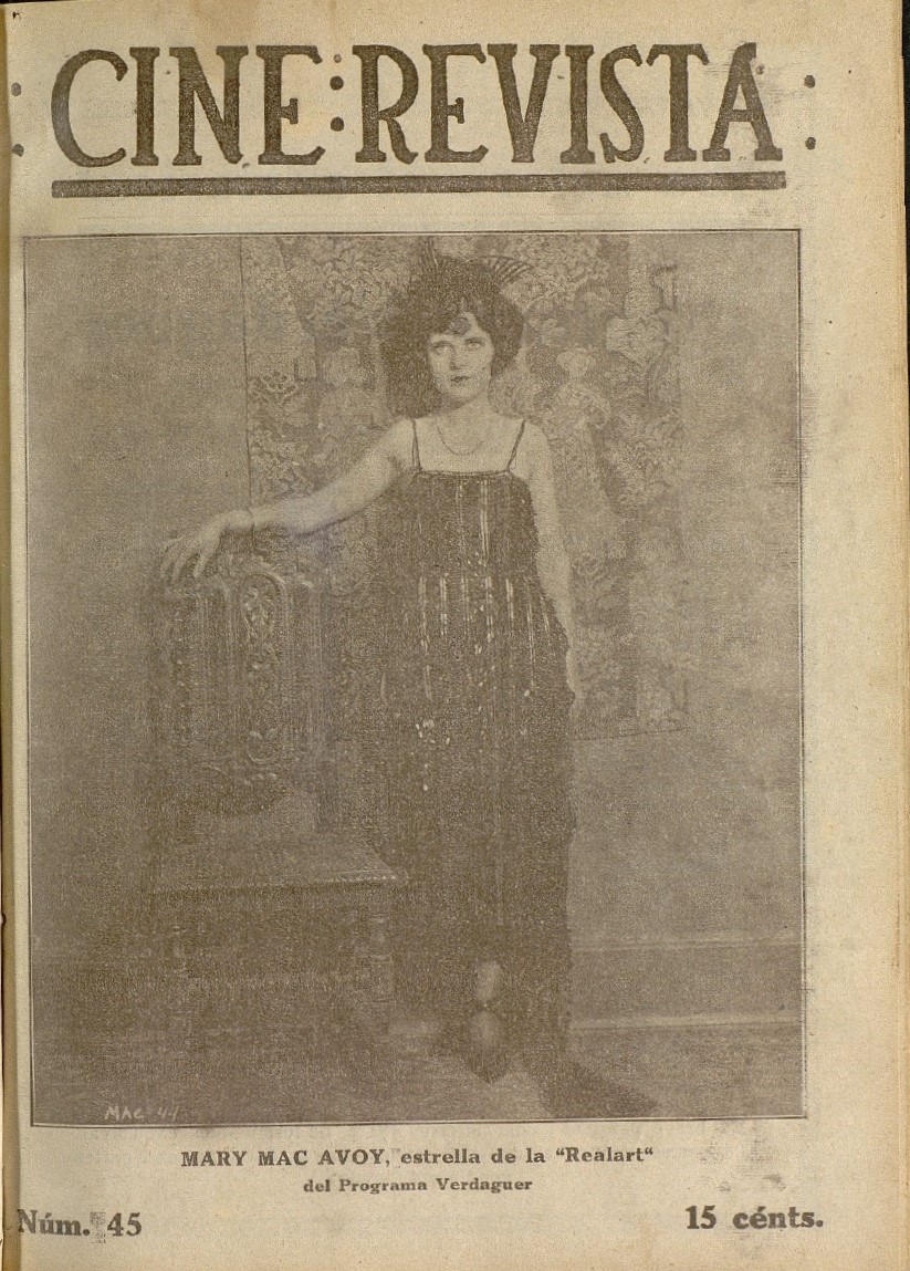 CINE-REVISTA magazine side cover Issue 45 29 July 1922