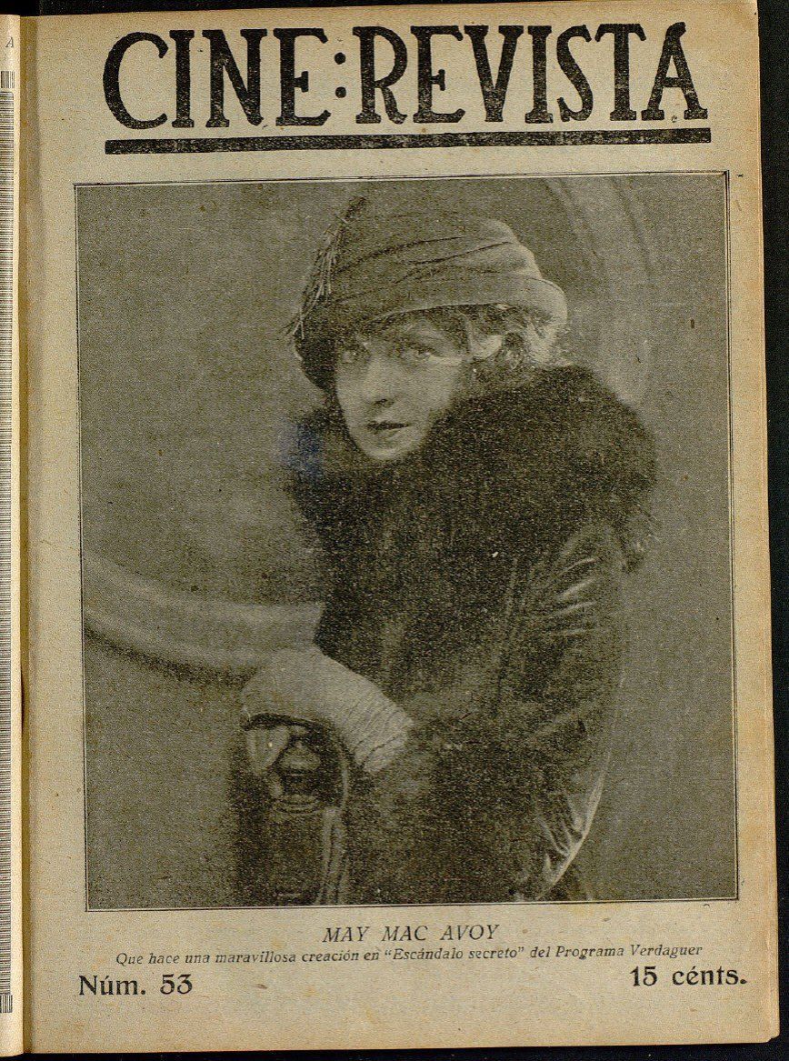 CINE-REVISTA magazine side cover Issue 53 7 October 1922