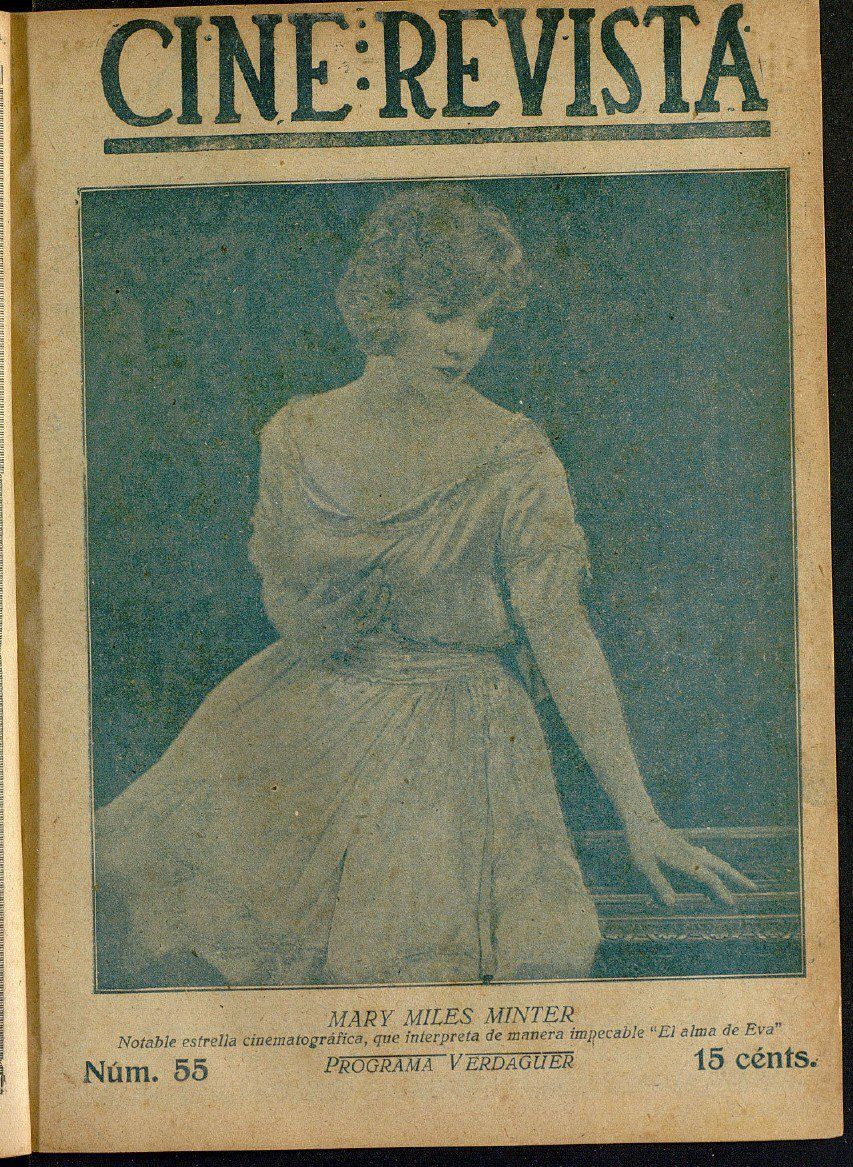 CINE-REVISTA magazine side cover Issue 55 21 October 1922