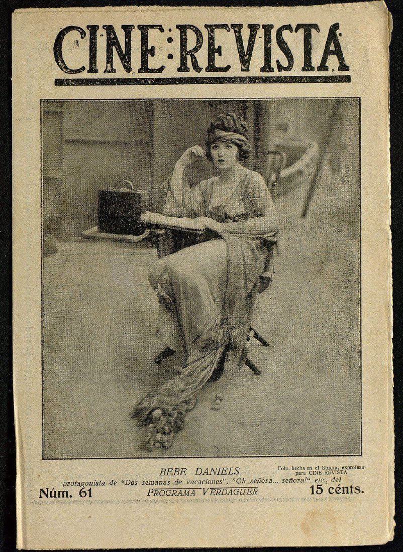 CINE-REVISTA magazine side cover Issue 61 2 December 1922