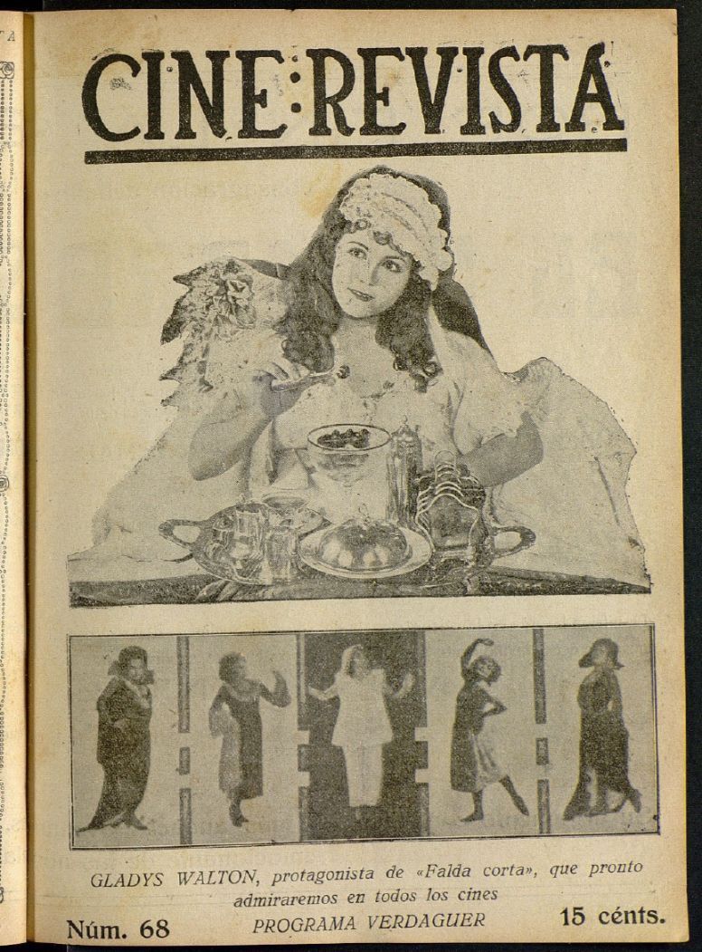 CINE-REVISTA magazine side cover Issue 68 20 January 1923