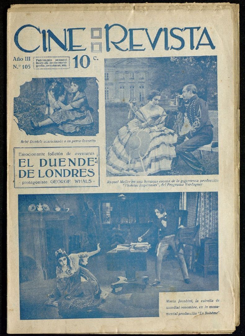 CINE-REVISTA magazine side cover Issue 105   1923