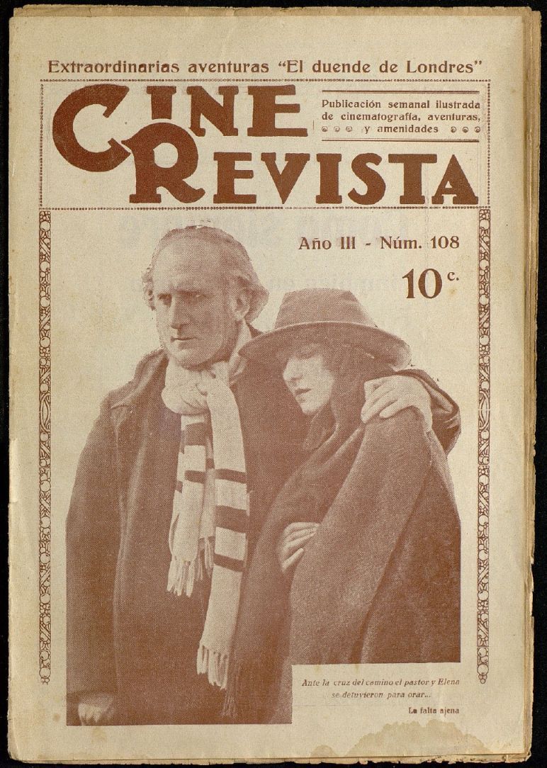 CINE-REVISTA magazine side cover Issue 108   1923