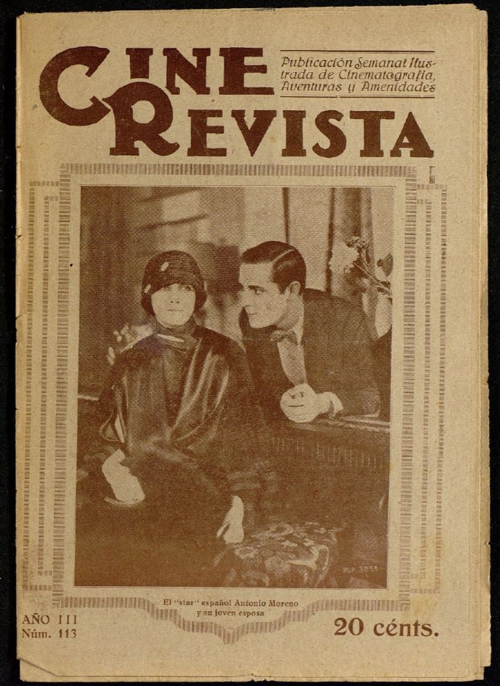 CINE-REVISTA magazine side cover Issue 113   1923