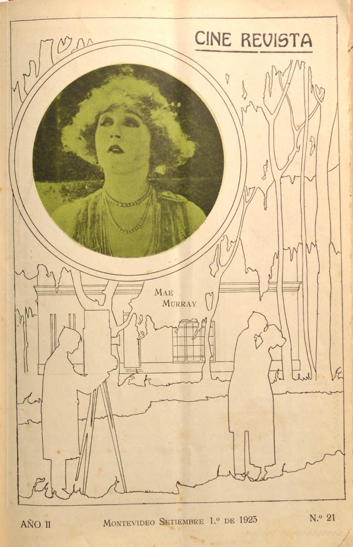 CINE REVISTA (URY) magazine side cover  Vol 2 No  21 1 September 1923