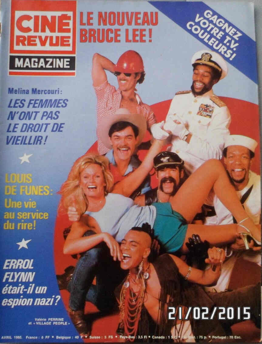 CINE REVUE MAGAZINE magazine side cover Issue 16 April 1980
