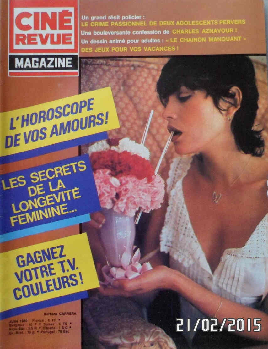 CINE REVUE MAGAZINE magazine side cover Issue 18 June 1980