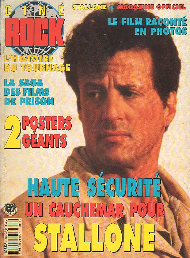 CINE-ROCK magazine side cover Issue 16   1989