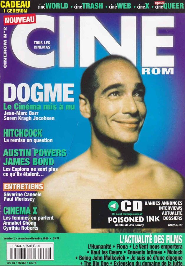 CINEROM magazine side cover Issue 2 November/December 1999