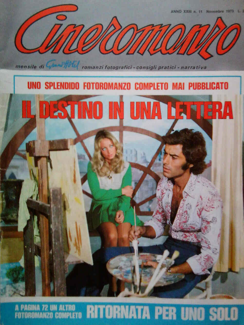 CINEROMANZO magazine side cover November 1973