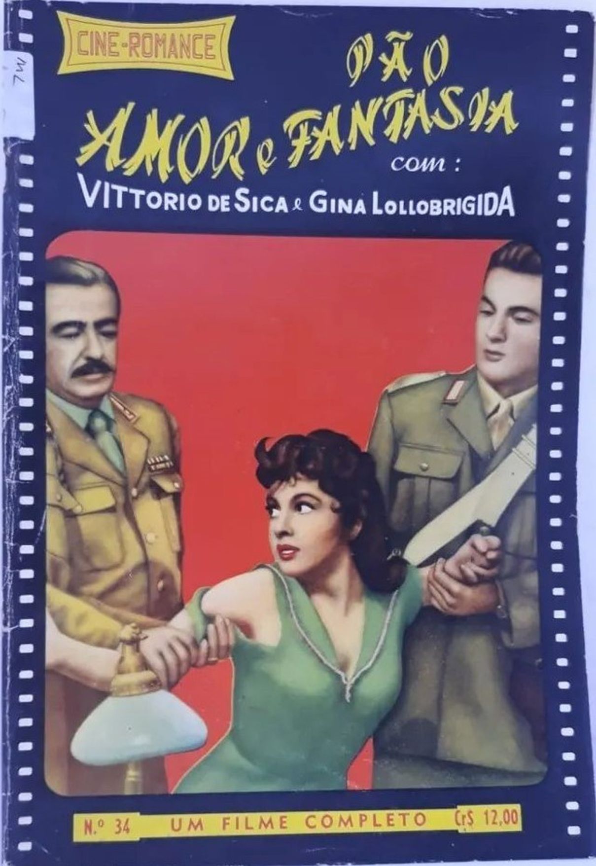 CINE ROMANCE (Br) magazine side cover Issue 34   