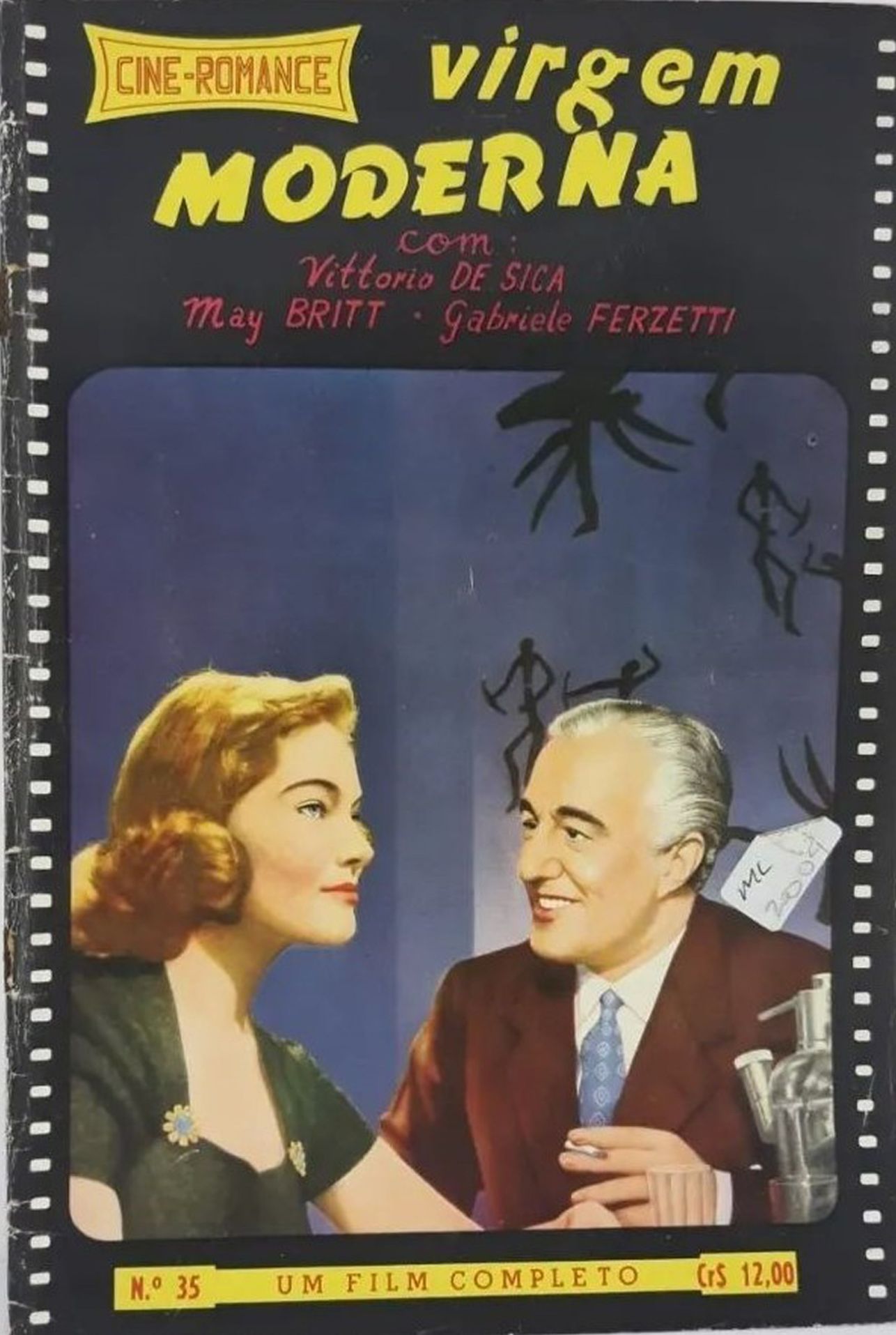 CINE ROMANCE (Br) magazine side cover Issue 35   