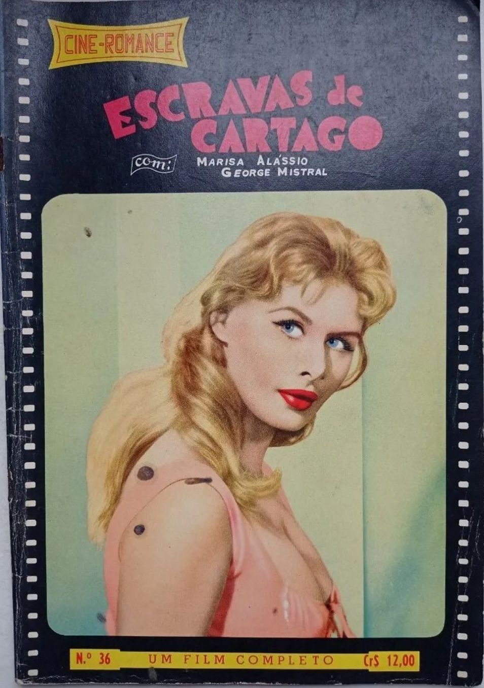 CINE ROMANCE (Br) magazine side cover Issue 36   