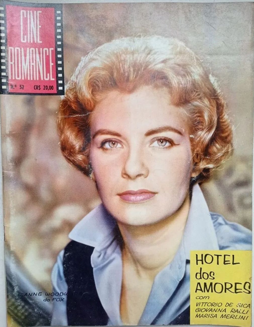 CINE ROMANCE (Br) magazine side cover Issue 52   