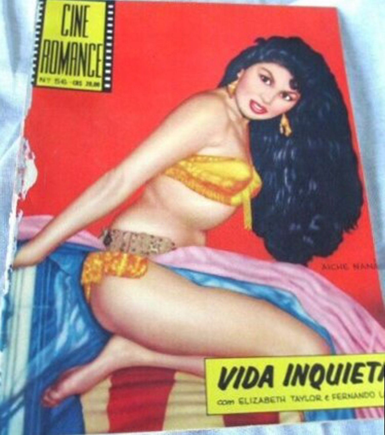 CINE ROMANCE (Br) magazine side cover Issue 56   