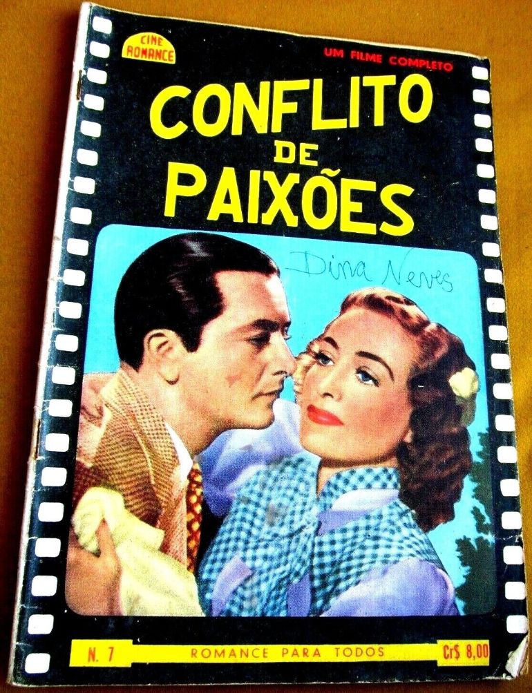 CINE ROMANCE (Br) magazine side cover Issue 7   