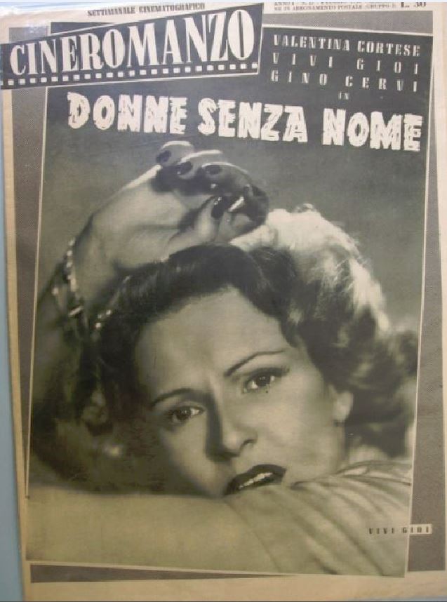 CINEROMANZO: SETTIMANALE CINEMATOGRAFICO magazine side cover Issue 15 July 1950