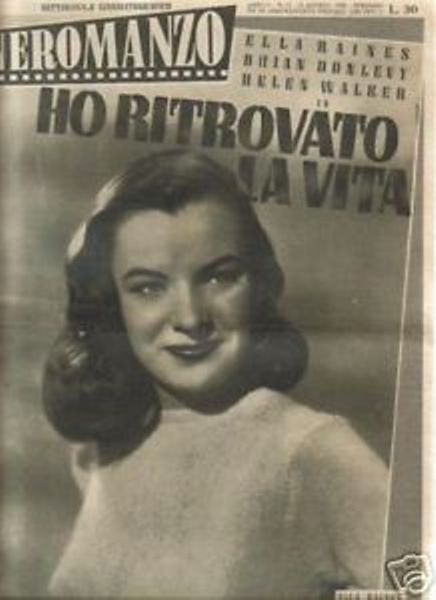 CINEROMANZO: SETTIMANALE CINEMATOGRAFICO magazine side cover Issue 21 19 August 1950