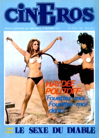 CINEROS magazine side cover Issue 11 October 1977