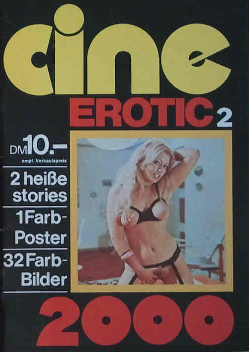 CINE EROTIC 2000 magazine side cover Issue 2  1976
