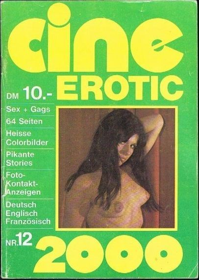 CINE EROTIC 2000 magazine side cover Issue 12  1976